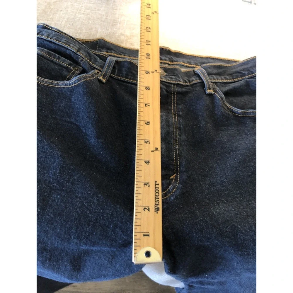Levis 505 Jeans Men 36x31 Blue Dark Wash Regular Fit Tag 36x32